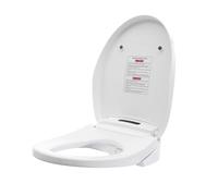 Asiento de inodoro electrónico inteligente con función de calefacción Secado al aire caliente Función de descenso automático Ducha eléctrica Inodoro con calefacción Tapa redonda Materiales