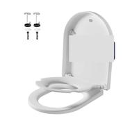 Asiento De Inodoro En Forma D Con Liberación Rápida For Una Fácil Limpieza Tapa Cierre Suave Incorporado For Niños Pequeños For El Baño Del Hogar Blanco Resistente Y CóModo