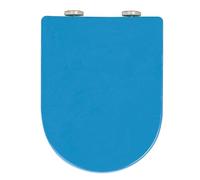 Asiento de inodoro en forma de D, cierre suave, material de polipropileno, liberación rápida, fácil de limpiar con bisagra fija superior, asiento de inodoro negro