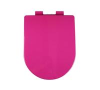 Asiento de inodoro en forma de D de cierre lento y liberación rápida, cuenco de polipropileno extraíble, elegante color rojo/morado, diseño cómodo para una fácil instalación, perfecto para baños