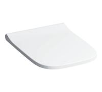 Asiento de inodoro Geberit Smyle Square Slim con tapa, envolvente, antibacter...