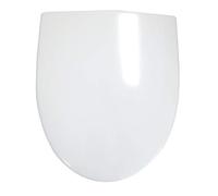 Asiento de inodoro Ideal Standard Ala, asiento envolvente duradero en forma de D con bisagras robustas de acero inoxidable - Blanco (385x450x55 mm)