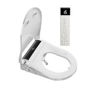 Asiento de inodoro inteligente bidé con doble pulverizador, asiento de inodoro japonés, con tapa automática y aromaterapia, bidé electrónico con agua caliente y secadora