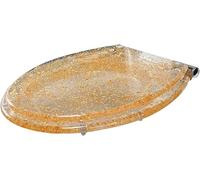 Asiento de inodoro intermitente, asiento de inodoro automático, cierre lento y silencioso, asiento para bañera de resina, tipo de fácil instalación y extracción, U/O/V, fijación superior universal