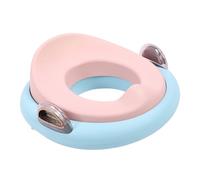 Asiento de Inodoro para bebé con Asas Acolchadas Suaves, Anillo de Inodoro Portátil con Protector contra Salpicaduras, para Niños y Niñas (rosa)