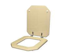 Asiento de inodoro para DURAVIT 1930 octogonal pergamon bisagra ralentizada Soft Close Cromo