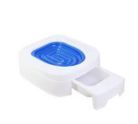Asiento de inodoro para gatos, entrenador de inodoro reutilizable para gatos, inodoro de entrenamiento para gatos, inodoro para gatos respetuoso con el medio ambiente, kit de entrenamiento de inodoro