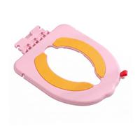Asiento de inodoro para niños, 1 paquete de asiento de inodoro para niños, auxiliar portátil de Tpe con gancho para colgar, se adapta al 99% de los inodoros - Estilo 1, plegable auxiliar