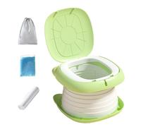 Asiento de inodoro plegable de viaje para niños pequeños, almohadilla para orinal para niños, entrenador plegable, de inodoro ligero para viajes por carretera, inodoros públicos, mochileros