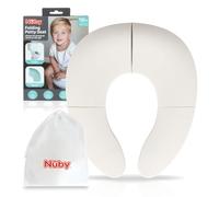 Asiento de inodoro portátil y plegable Nuby - Aprendizaje del uso del baño fácil | Antideslizante | Bolsa de transporte incluida | Apto desde los 18 meses