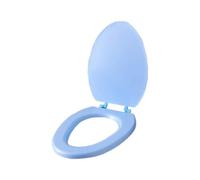 Asiento de inodoro redondo de cierre suave, fácil de instalar, duradero para inodoros estándar, diseño cómodo para mejorar el baño del hogar, sin mantenimiento, estilo tradicional