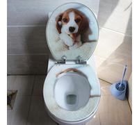 Asiento de Inodoro Redondo, Gran seleión de Hermosos Asientos de Inodoro, Tapa de Inodoro estándar de Resina, bisagras de liberación rápida, B