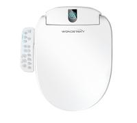 Asiento de inodoro redondo para bidé, asiento de inodoro con calefacción inteligente con agua tibia y secadora, asiento de bidé de cierre suave con temperatura ajustable, boquilla de acero inoxidable
