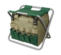 Asiento de jardín - Organizador ergonómico Plegable portátil de Herramientas - Taburete Plegable con de Mano Desmontable - para Pesca, Senderismo, Deportes al Aire Libre, Camping
