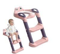 Asiento De Maceta Con Escala De Inodoro Para Niños Pequeños, Asiento De Aprendizaje De Limpieza Ajustable | Asiento De Olla Antideslizante Sobre El Inodoro, Asiento De Maceta Plegable Con Asa