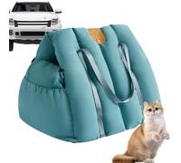 Asiento de perro para coche - Carrier de cara suave para gato asientos de coche portátiles para perros portátiles - asiento de viaje para coche cachorro encerrado para mascotas.