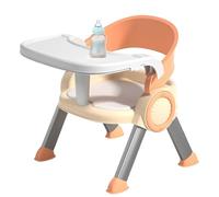 Asiento de refuerzo para niños, silla de alimentación para bebés, silla de comedor de bebé, 38.5x34x33cm con bandeja de uso multifuncional de uso musical portátil y para edades de 6 meses++
