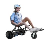 Asiento de scooter ajustable con doble barra y amortiguador, asiento ajustable para hoverboard de 6,5 a 10 pulgadas, soporta hasta 100 kg, color negro