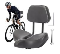 Asiento de sillín de bicicleta, acolchado de espuma viscoelástica, base de textura portátil, diseño de canal de flujo de aire de ventilación, construcción resistente al desgaste, montaje universal
