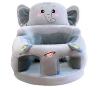 Asiento de suelo para bebé, silla suave de apoyo para sentarse con diseño de elefante, gris, 17, 7x17, 7x15, 8 pulgadas, asiento de suelo para bebé Sit Me Up