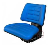 Asiento de tractor universal, modelo de tractor (sin reposabrazos, azul)