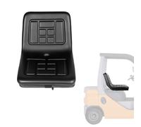 Asiento de tractor universal negro: asiento de tractor resistente para excavadora, carretilla elevadora, carretilla elevadora, asiento para mini palas y carretillas elevadoras empujadoras