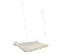 Asiento de ventana para gatos, gatito suave, para descansar, siesta, cama de alféizar de ventana - Malla de madera, metal, 4 ventosas fuertes, hamaca montada, salón interior para mascotas grandes para