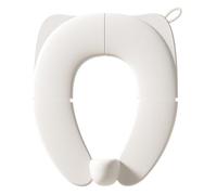 Asiento de viaje compacto Todler, plegable, 7.01 x 5.91 x 2.17 pulgadas, cubierta de inodoro con antideslizante, asiento de polímero para bebés, entrenador de orinal con diseño portátil, asientos de