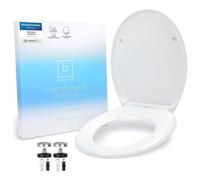 Benkstein Tapa WC Universal Blanca de Cierre Lento Automático tapas de water