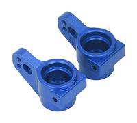 Asiento del eje trasero Aleación de aluminio RC Juego de soporte de buje de brazo de nudillo trasero izquierdo y derecho para automóviles LOSI 1/10 22S 2WD RC Actualización (Blue)