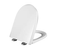 Asiento del inodoro en forma de D Close, cubiertas de la tapa del inodoro de forma blanca D, bisagras ajustables fijadas de lente de liberación rápida fácil, forma fácil, 02c
