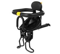 Asiento Delantero de Bicicleta de Seguridad para niños Sillín de niños con Pedales Soporte de Apoyo para Bicicleta de Carreras MTB