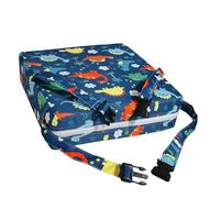 Asiento elevador de mesa de comedor, cojín de elevación ajustable y lavable, cojín de asiento grueso y cómodo para bebés, niños pequeños y niños, almohadilla ideal para sillas de comedor familiares