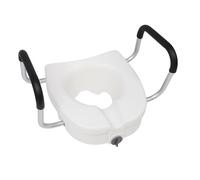 Asiento Elevador Del Asiento Del Inodoro Con Brazos Acolchados Ajustables Y ExtraíBles Y Bloqueo Fijo De Carga De Alta Carga Asiento De Inodoro Elevado Para Poblaciones Especiales