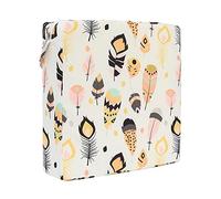 Asiento Elevador Ninos Bebé Infantil Mesa, Chickwin Asiento Portátil para de Comedor Sillas Gruesas Desmontables Cojín de Asiento Ajustable (32x32x8cm,Pluma)