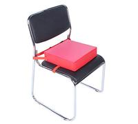 Asiento elevador para bebés ajustable extraíble para niños Silla de comedor para niños Cojín elevador Asientos para bebés Silla de comedor para bebés Cojín elevador con correas(rojo)
