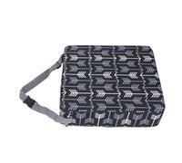 Asiento elevador para mesa de comedor, asiento elevador portátil lavable para niños con fondo antideslizante, cojín creciente para silla para bebés y niños (Flecha blanca y negra)