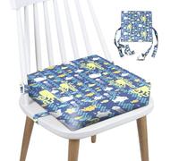 Asiento elevador para niños: elevador de asiento infantil desmontable lavable, cojín elevador para niños con hebilla, antideslizante ajustable, almohadilla elevadora para niños/niñas - 33 x 33 x 8 cm