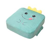 Asiento elevador para niños para mesa de comedor, cojín portátil antideslizante para niños y bebés, divertidos patrones de dibujos animados, 15.75 x 15.75 x 3.94 pulgadas, dinosaurio