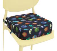 Asiento Elevador Para Silla De Niños,Asiento Elevador Con Correas, Asiento elevador inferior antideslizante para silla de cocina, Diseño de cinturón de seguridad Asiento elevador impermeable para niña