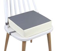 Asiento elevador portátil para silla lavable con hebilla de seguridad para comida, viaje de bebé, bambú, niño pequeño, color gris