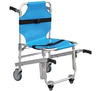Asiento escalonador telescópico plegable, ambulancia de emergencia bombero evacuación elevación médica silla de escalera con cierres rápidos, azul (azul)