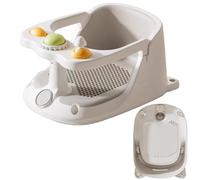 Asiento estable para shower, asiento de baño de tubos, no timbre, asiento de goma para el baño del bebé del recién nacido para niñas, amigos y familia, cómodo baño