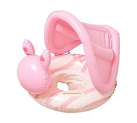 Asiento flotante de natación - Ultra Violet Rays Shielding Bonnet, Inflatable Kid Aquatic Mattress | Sunshade Overhead Awning, Children Seaside Outing Lakeside Floating Saddle, Marine Wave Trainer