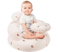 Asiento inflable de bebé para bebés de 3 meses en adelante, silla inflable transpirable portátil con bomba de aire integrada, asiento de suelo infantil de verano para el hogar o viajes (estilo C)