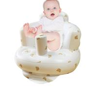 Asiento inflable para bebé con respaldo - Silla de comedor portátil para bebés, sofá de suelo