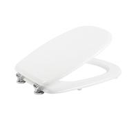 ASIENTO INODORO BLANCO MDF UNIVERSAL COMPATIBLE RECAMBIO TAPA INODORO ESTÁNDAR