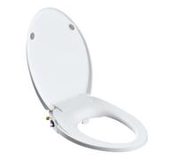 Asiento inodoro cierre suave Asiento de inodoro bidé alargado con cierre lento, accesorio no eléctrico for asiento boquilla doble(Elongated)