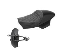 Asiento Motocicleta para Benda para Rock 300 para Motocicletas Personalizadas PU 2-Up Delanteras Traseras para Asientos Y Respaldos Cojines Conductor Pasajero Accesorios