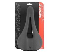 Asiento Newton carretera-montaña negro madsad2 con agujero central 276x154mm ri